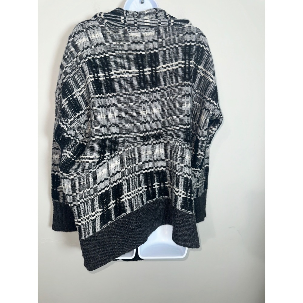Victoria's Secret Plaid Mohair Wool Blend‎ Oversized Cardigan Sweater Size S - Picture 5 of 7